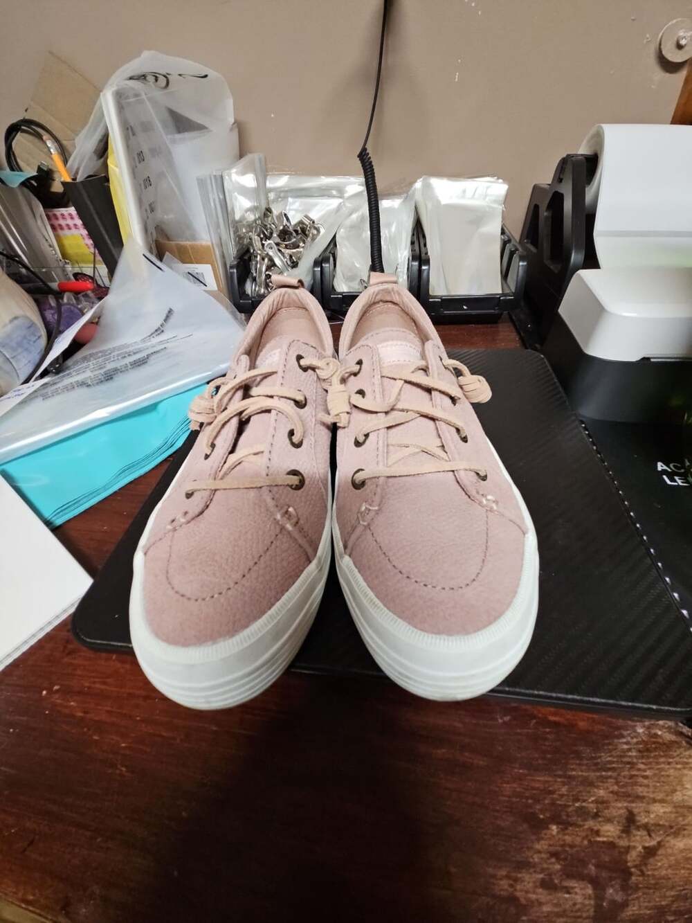 Sperry Crest Vibe Platform Sneaker Pink Suede